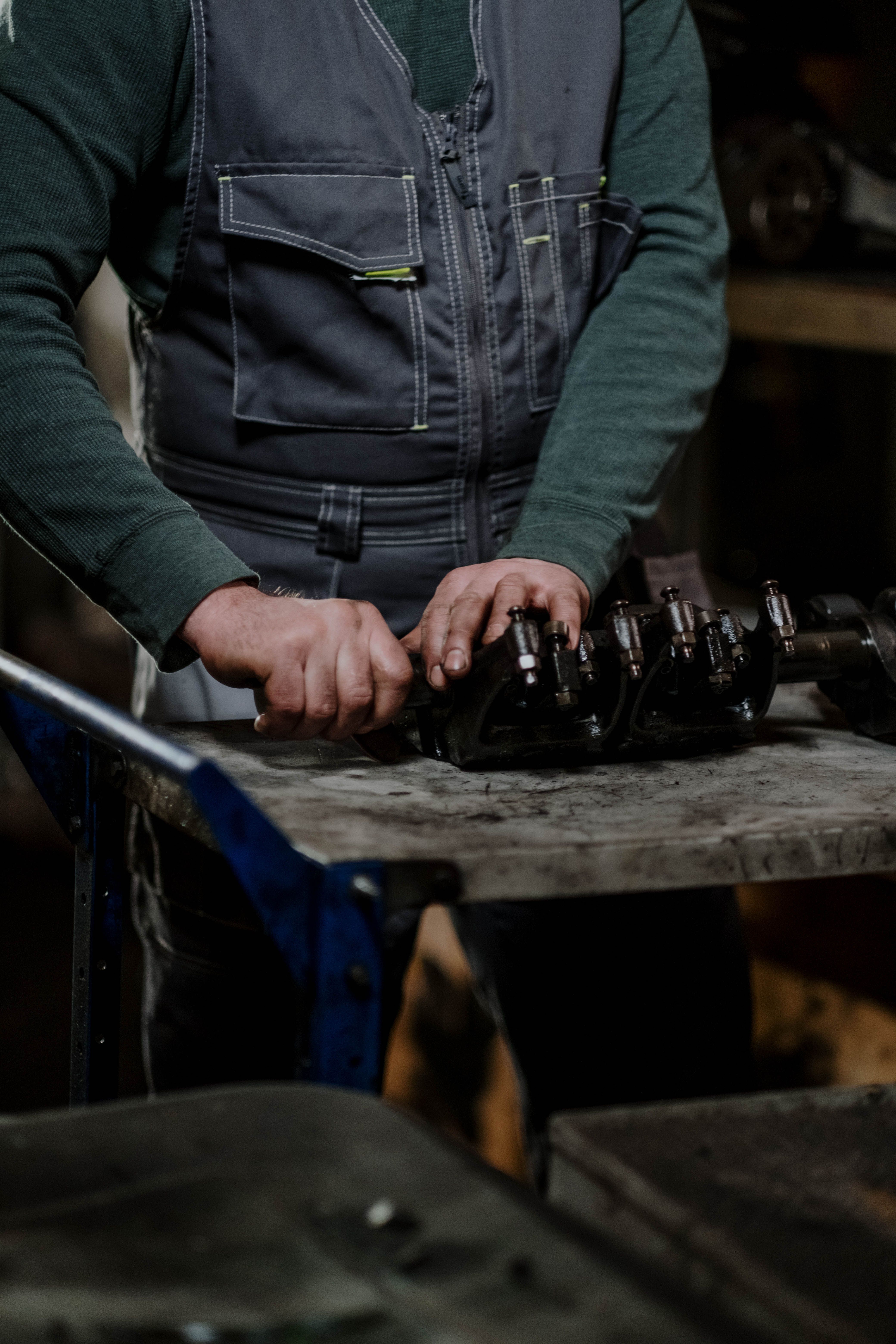 Prime Engineering workshop technicians servicing industrial equipment in Karachi, Pakistan